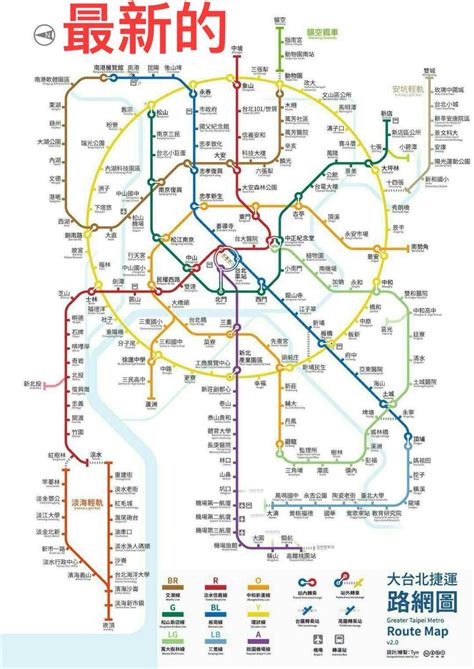 台北捷運路線圖 未來